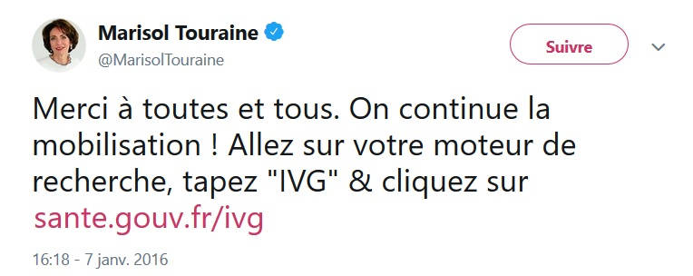 Marisol Touraine Twitter référencement