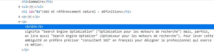 les balises HTML sont importantes en SEO